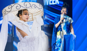 'Chị Đẹp' Hồng Nhung và Thanh Hằng thay nhau chiếm spotlight tại khai mạc Vietnam International Fashion Week 2023