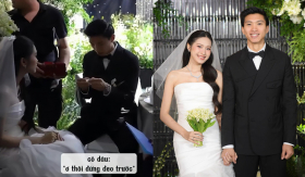 Hậu trường đám cưới Đoàn Văn Hậu - Doãn Hải My, cô dâu xanh mặt khi thấy chú rể làm 1 điều kiêng kỵ
