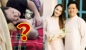 Trường Giang - Nhã Phương để lộ cận mặt của con trai 5 tháng tuổi, đường nét chuẩn soái ca tương lai