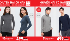 Từ áo giữ nhiệt đến áo khoác lông vũ siêu nhẹ, UNIQLO ưu đãi đậm sâu nhân dịp khai trương hai cửa hàng mới.
