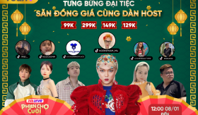 Dàn hot KOCs xuất hiện cùng 'Chúa tể vạn đơn' Phạm Thoại trong 24h Live Phiên Chợ Cuối