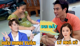 Vợ chồng Lê Dương Bảo Lâm 'xin vía' cả showbiz cho quý tử: Giọng cười như Kiều Minh Tuấn, giàu như Lý Nhã Kỳ?