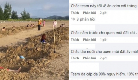 CĐM tranh cãi hoạt động team building tự 'đào đất' rồi nằm vào: 'Hoạt động thế này có ý nghĩa gì?'