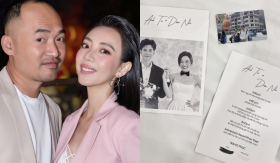 Vừa cầm thiệp trên tay, Thu Trang - Tiến Luật đã thông báo sẽ không đi đám cưới Diệu Nhi - Anh Tú?