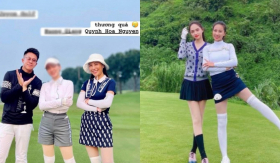 Matt Liu khoe ảnh đánh golf cùng BTV phát ngôn 'bão mới ra hồn bão', hóa ra cũng từng đọ sắc với Hương Giang?