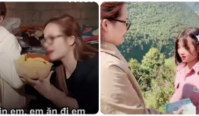 Hot TikToker giúp đỡ Phúng Phính gây tranh cãi vì gọi món ăn đặc sản Việt Nam là 'cám lợn'