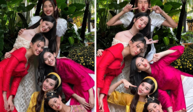 Tiểu Vy du xuân đọ sắc cùng Thùy Tiên và dàn mỹ nhân Sen Vàng, nhan sắc xứng danh mỹ nhân của năm