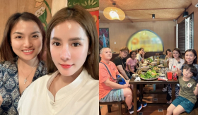 Gia đình Đức Nhân - Quỳnh Trần JP hội ngộ đầu năm sau khi Đức Nhân ẩn ý bị bạn thân 'chơi xấu'