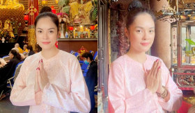 Dương Cẩm Lynh rũ bỏ mọi ồn ào, đi chùa thanh tịnh đầu năm sau lùm xùm nợ nần