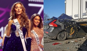 Hoa hậu Hoàn vũ Bỉ từng cạnh tranh với Ngọc Châu nguy kịch vì tai nạn giao thông nghiêm trọng