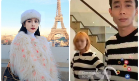 DJ Mie vừa sang Pháp một mình, Hồng Thanh đã ở nhà livestream cùng gái lạ, lại còn diện áo đôi?