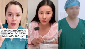 Hoa hậu Phương Lê yêu cầu bà Nhân Vlog xin lỗi bác sĩ: 'Em láo lắm, tưởng mình là ngôi sao hả?'