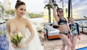 Phương Trinh Joile mê thời trang lưới: Từ lúc làm cô dâu đến lúc bầu bí vẫn chuộng mốt 'hở bạo' dù sắp lâm bồn