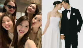 Dàn sao Việt rộn ràng trước giờ G đám cưới Diễm My 9X, cô dâu cũng đã lộ diện với nhan sắc nữ thần