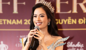 Nguyễn Đình Như Vân chính thức nhận vương miện chuẩn bị dự thi Miss Global 2024, đặt mục tiêu chiến thắng