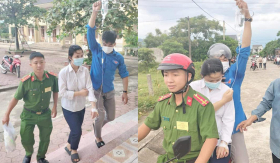 Hình ảnh sĩ tử đầy nghị lực trong ngày thi đầu tiên: Truyền nước biển vẫn quyết tâm đến làm bài