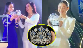 Cận cảnh vương miện Miss World Vietnam 2022: Chiếc vương miện đầu tiên của Việt Nam được chế tác tròn 360 độ