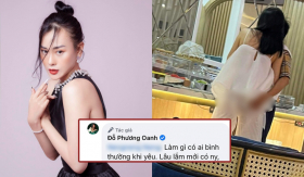 Bị antifan phản ánh về hành động tình tứ với Shark Bình, Phương Oanh lên tiếng: “Làm gì có ai bình thường khi yêu”