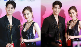 Baifern Pimchanok lộ nhan sắc xuống dốc khi dự thảm đỏ cùng 'tình đầu' Mario Maurer