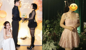Thực hư chuyện Trang Hý đi ăn cưới mặc nổi bật hơn cả cô dâu?