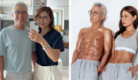 Một cặp vợ chồng U60 tập thể dục cùng nhau, hành trình lão hóa ngược khiến mọi người thán phục