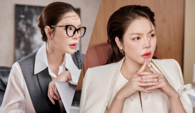 Thời trang 'đậm mùi tiền' của phú bà Lý Nhã Kỳ khi làm 'nhân viên công sở'