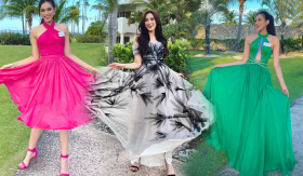 Loạt váy áo rực rỡ của Hoa hậu Đỗ Thị Hà sau 5 ngày đến Puerto Rico dự thi Miss World 2021