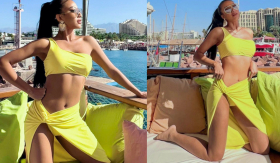 Sau thời gian 'kín như bưng', Kim Duyên tung loạt ảnh khoe body bốc lửa tại Miss Universe 2021