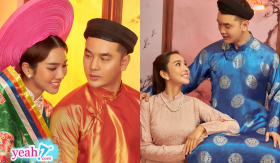 Vợ chồng Ưng Hoàng Phúc tình tứ diện trang phục 3 miền, lần đầu song ca trong MV Sắc màu quê hương