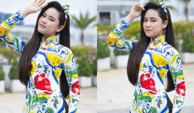 Bella Vũ cùng các tài năng âm nhạc nhí hát dưới mưa mừng ngày 30/4