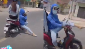 CĐM bàng hoàng với cô nàng'Ninja Lead'vô cùng đẳng cấp, dân tổ lái cũng phải chào thua
