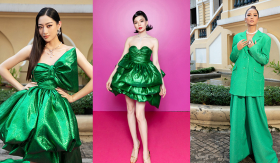 Lệ Quyên, Lương Thùy Linh hóa “món quà khổng lồ” nữ tính, riêng H’Hen Niê bảnh bao menswear cá tính