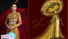 Hé lộ bản phác thảo quốc phục của Á hậu Ngọc Thảo đem đến Miss Grand International 2020