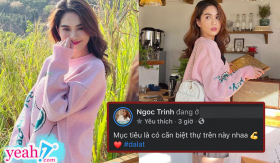 Ngọc Trinh hoá “nàng thơ” ăn mặc kín đáo đi chơi Đà Lạt, chưa gì đã muốn mua biệt thự trên này