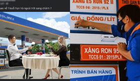 Xăng lên giá gần 30 ngàn/lít, dân mạng thay nhau chế ảnh “địa điểm sang chảnh nhất năm”