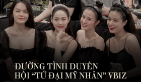 Đường tình duyên của hội “tứ đại mỹ nhân” xứ Việt: Ai cũng viên mãn, chỉ còn nhân vật này chưa công khai!