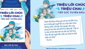 Cảm động chuyến hành trình của hơn “Triệu Lời Chúc - Triệu Chai Tiếp Sức” gửi đến tuyến đầu