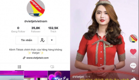 Vietjet chính thức hạ cánh ở TikTok, hàng chục nghìn hành khách nhấn nút “follow'