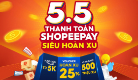 Thử thách 5.5 săn 5 ưu đãi siêu hot từ ví ShopeePay, gét go!