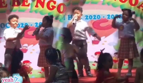 Dân mạng phát sốt trước đôi trẻ mầm non hát 'Thiên đàng', đọc rap điêu luyện như Wowy