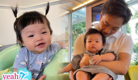 Con gái Cường Đô La đã biết nói chuyện nhưng chỉ bập bẹ đúng 1 từ khiến Đàm Thu Trang hờn dỗi: 'Con với cái thế đấy'