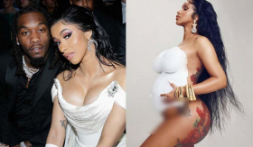 Cardi B đang mang thai con thứ hai, bức ảnh 'trần như nhộng' khoe bụng bầu gây bão MXH