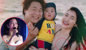 Khoe kỉ niệm du lịch bên con trai, Hòa Minzy bị soi đã xóa hình xăm tên Công Phượng ở ngực trái
