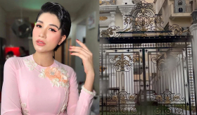 Trang Trần gây xôn xao khi lái xe thăm biệt thự 6 tầng của nữ streamer khét tiếng