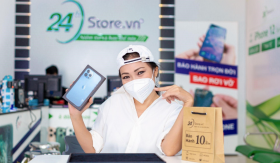 Phương Thanh khoe iPhone 13 Pro Max VN/A ngay trong ngày đầu mở bán