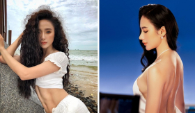 Thường 'kín như bưng' thời gian qua, Angela Phương Trinh bất ngờ mặc 'bạo' trở lại sau cột mốc yêu đương với Cao Thái Sơn