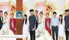 Nhờ photoshop người bố đã mất xuất hiện trong hôn lễ con gái gây xúc động