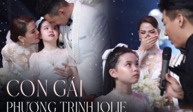 Cận cảnh nhan sắc con gái riêng của Phương Trinh Jolie công khai trong ngày kết hôn với Lý Bình