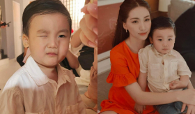 Con trai Hòa Minzy bảnh bao tháp tùng mẹ đi làm, thần thái ngày càng chuẩn 'soái ca'