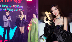 Thùy Tiên vượt qua Hòa Minzy, Lê Dương Bảo Lâm nhận giải tại TikTok Awards, ghi điểm bởi hành động tinh tế